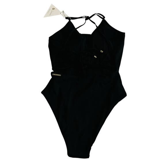 Buffbunny Collection Venice Strappy One Piece Swimsuit Size XS NWT Black - Picture 3 of 7